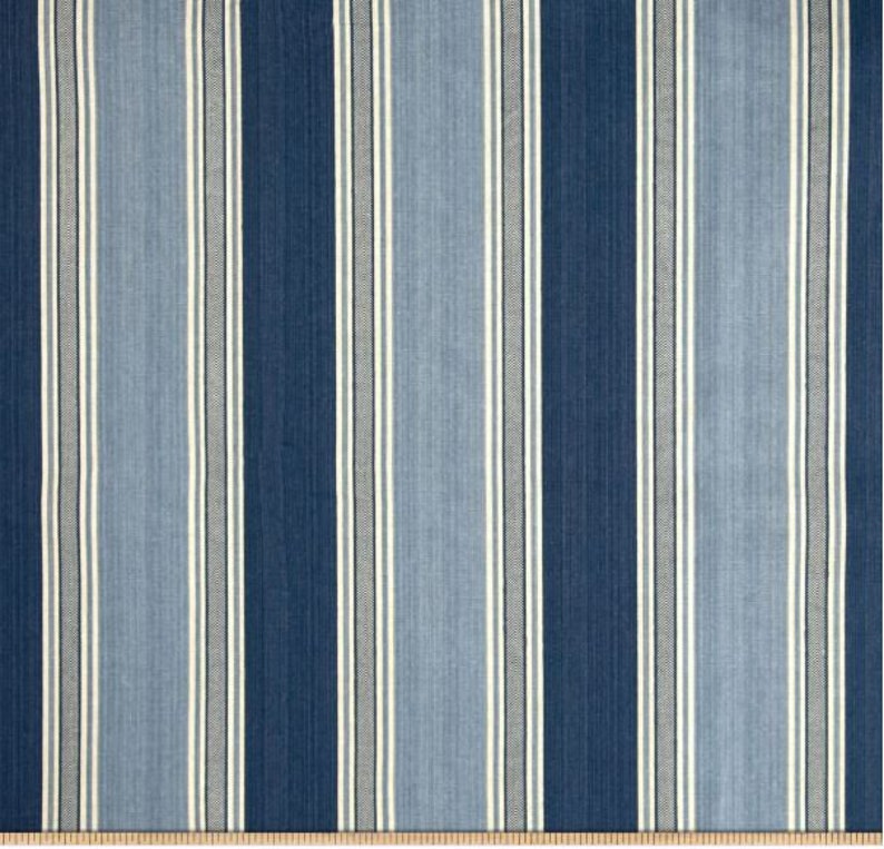 Striped Valance Blue Striped Valance Waverly Spotswood Etsy