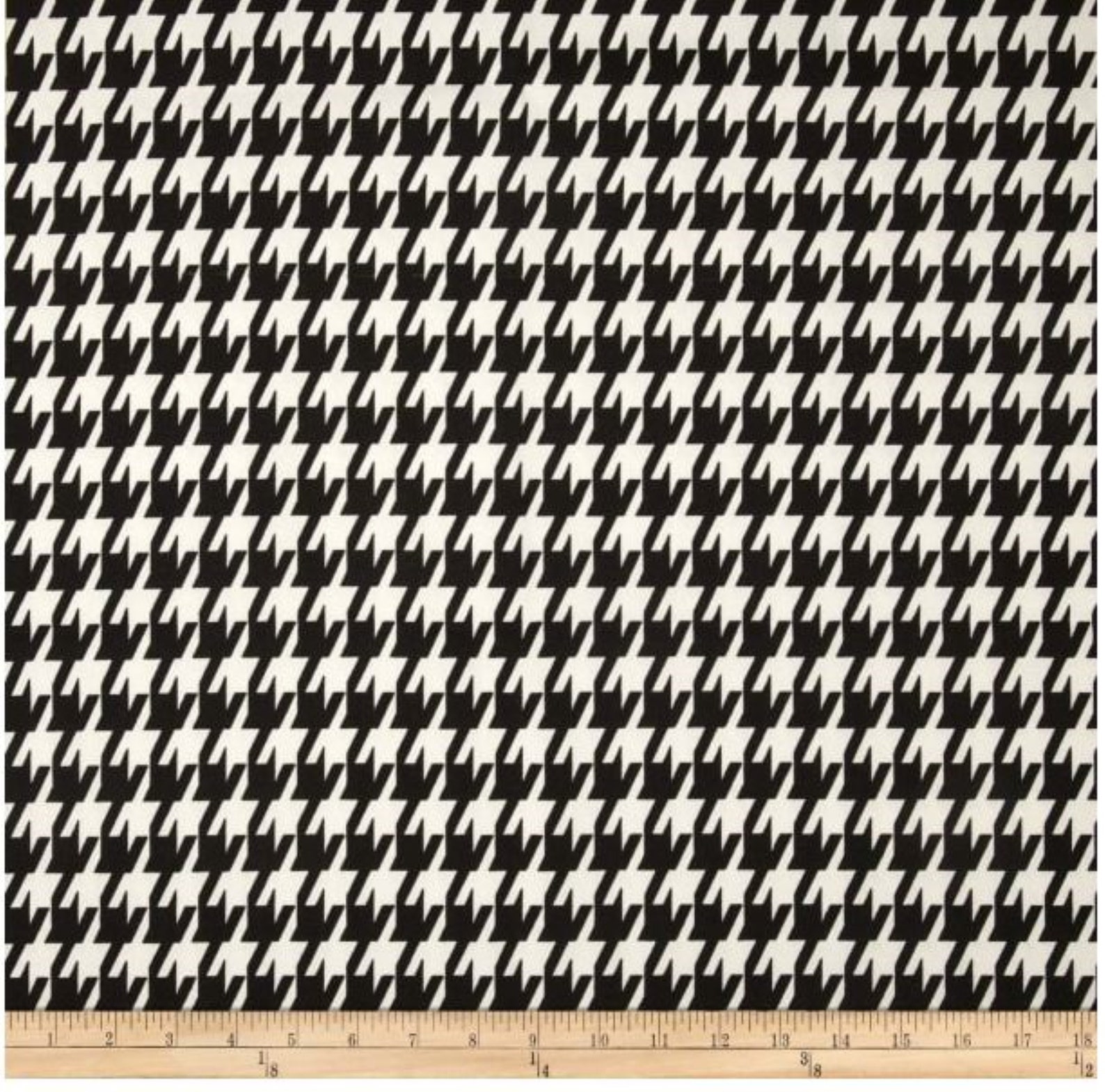 Houndstooth Table Runner Black White Houndstooth Table Etsy