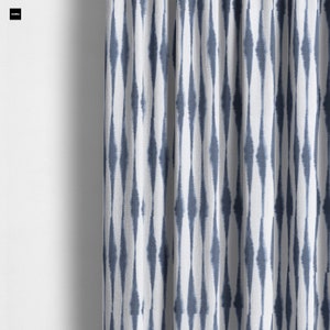 blue white curtains, premier prints curtains, salix indigo curtains, white blue curtains, ikat curtains, blue ikat curtains