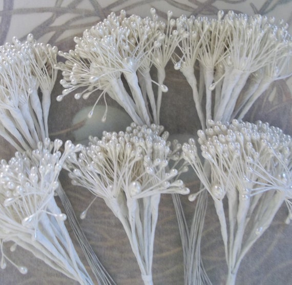 Six / Vintage Millinery Supplies / Floral Pips / Peps / Etsy