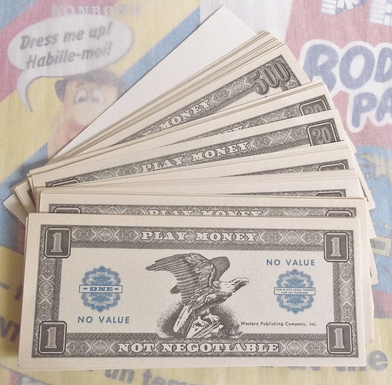 Vintage Play Money / Western Publishing Company Inc. | Etsy