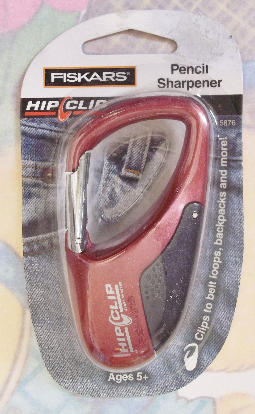 Vintage Fiskars R Pencil Sharpener / Hip Clip / C 2001 / Etsy