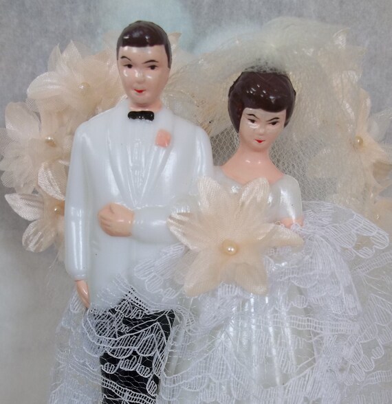 Modern Vintage Bridal Wedding Cake Topper Retro Bride And Etsy
