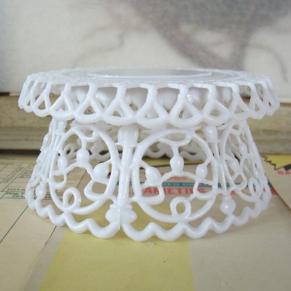 Modern Vintage / Pedestal for Wedding Cake Topper / One Item / DIY Crafting / Plastic Base