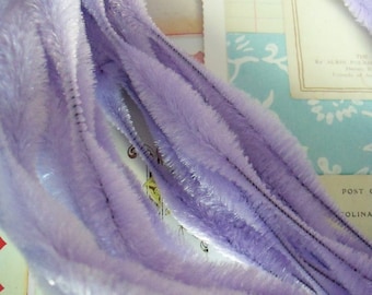Three Yards / Vintage / Blue Jay Brand Figure (Bump) Chenille / Lavender C72 / Bumpy Chenille / 3" Bump