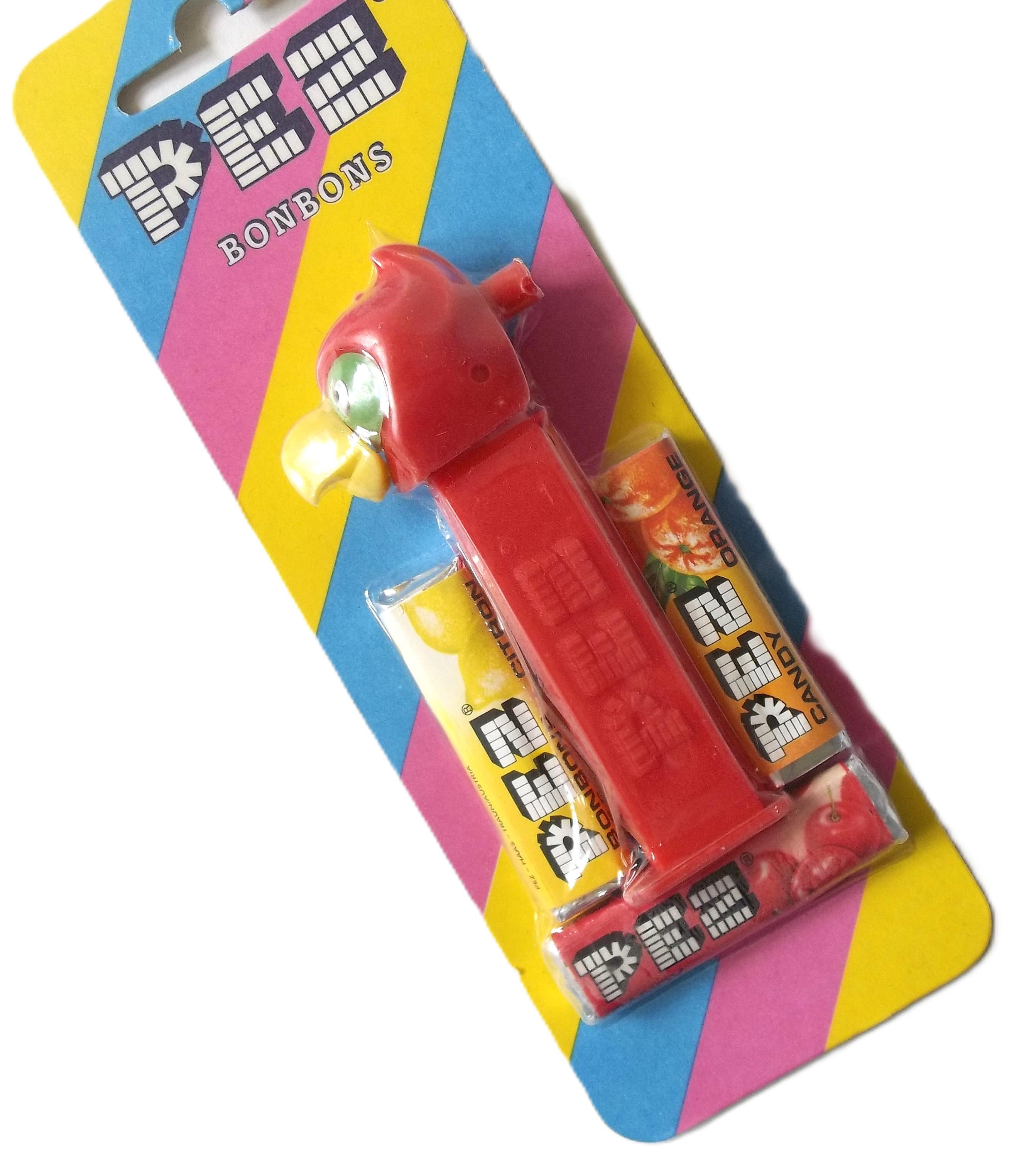 Vintage MMM Parrot PEZ Dispenser: Merry Music Maker, Foreign Issue