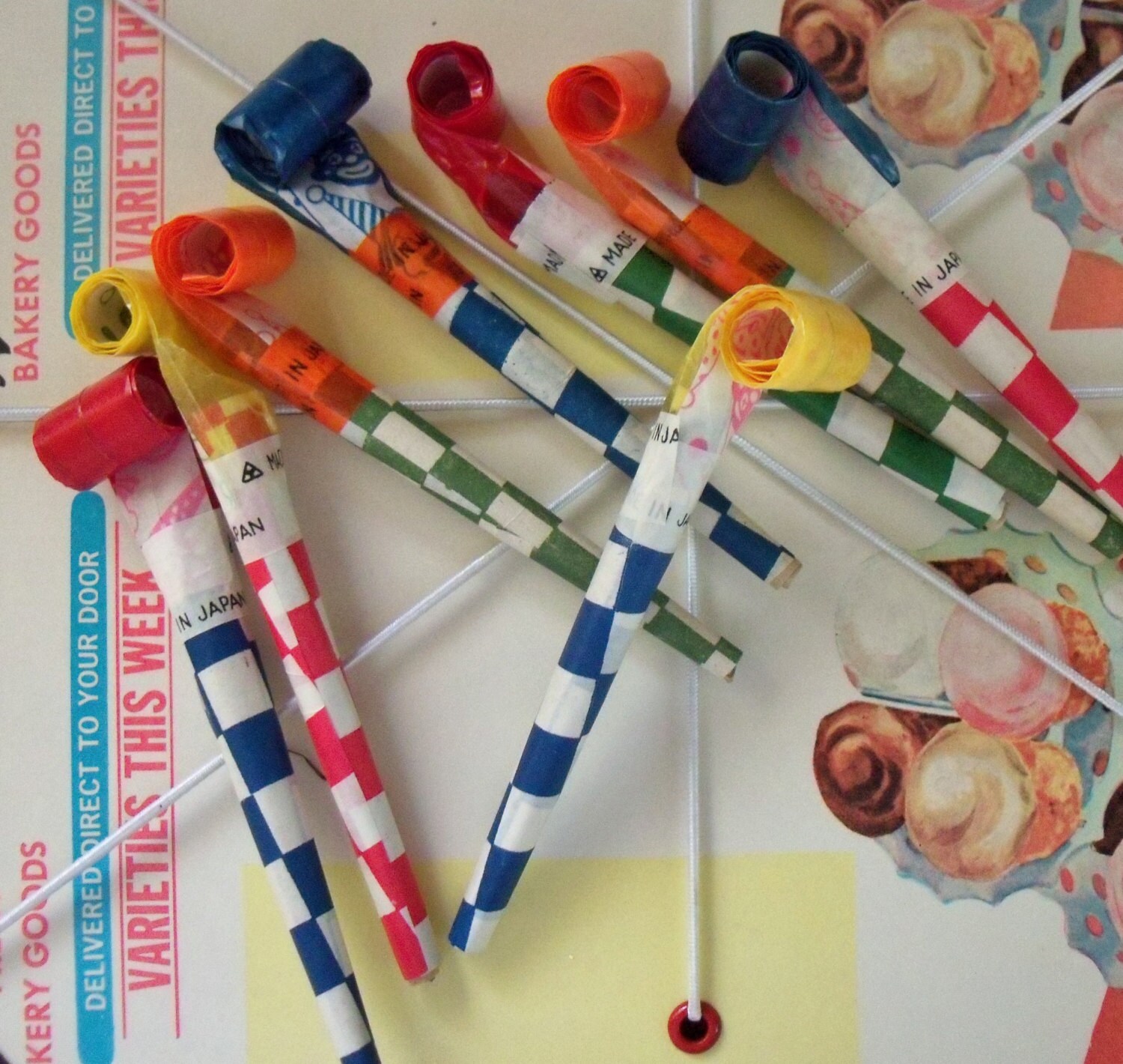 Set of Six / Vintage / 1950s Party Favor Blowouts / Set of Etsy