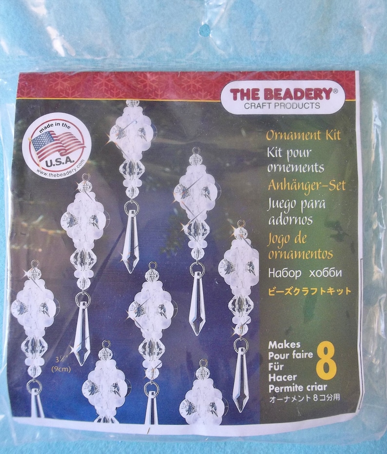 The Beadery Craft Products / Ornament Kit / 7346 / Makes 8 Ornaments image 2