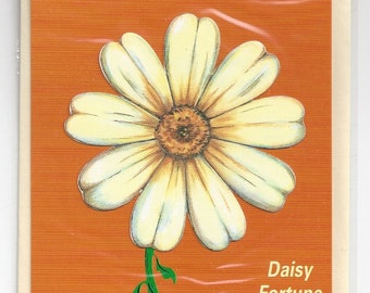 Sale.  Three Items / Vintage / B. Shackman Company / Daisy Fortune Postcard with Envelope / Lift a petal of the daisy to find your fortune.