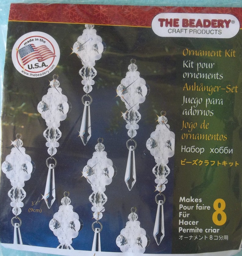 The Beadery Craft Products / Ornament Kit / 7346 / Makes 8 Ornaments image 1