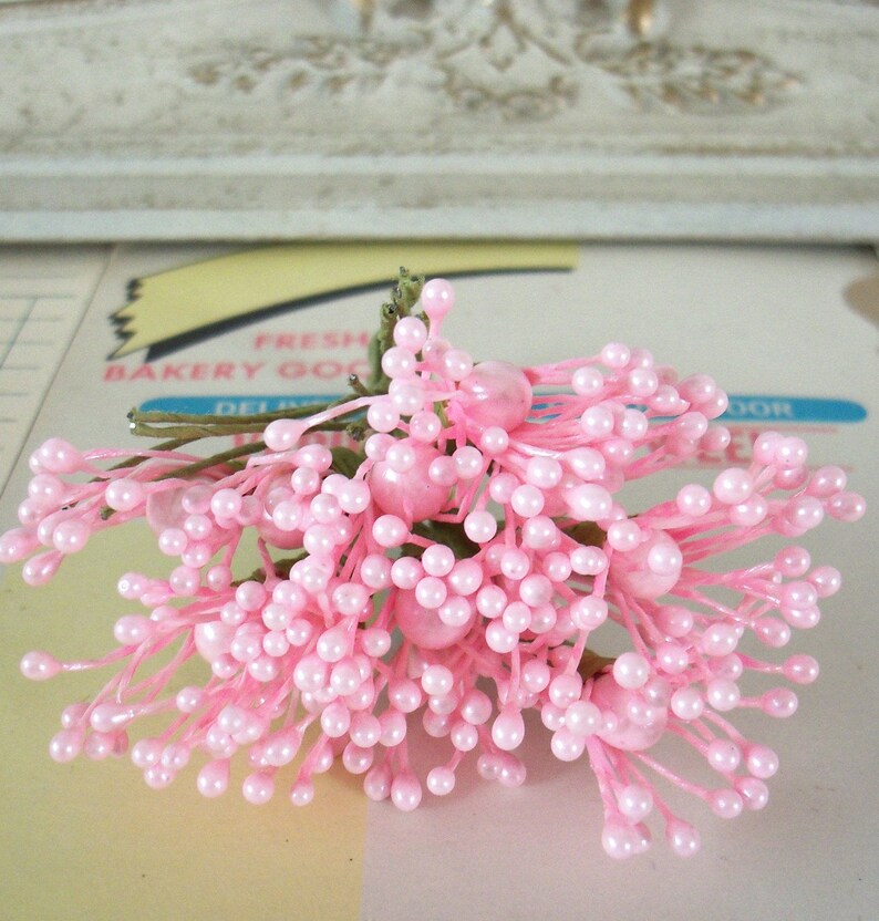 Vintage Millinery Supplies / Floral Pipspeps Flower Centers / Etsy