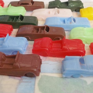 Vintage / Plastic Cars / Vehicles / Six Items / Collectible / Surprise Ball Fillers / Party Favors / Dime Store