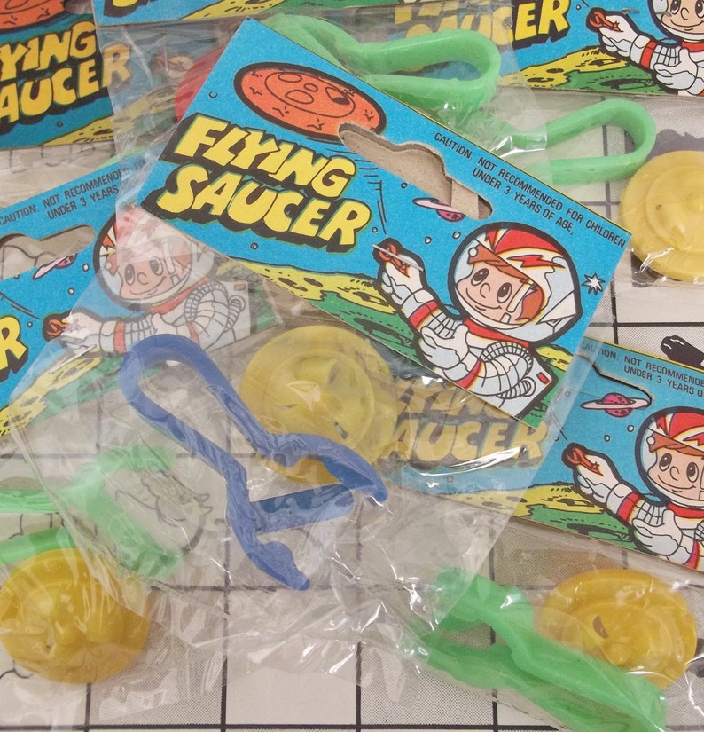 Vintage Flying Saucer Toy Novelties / Six Items / Surprise Etsy