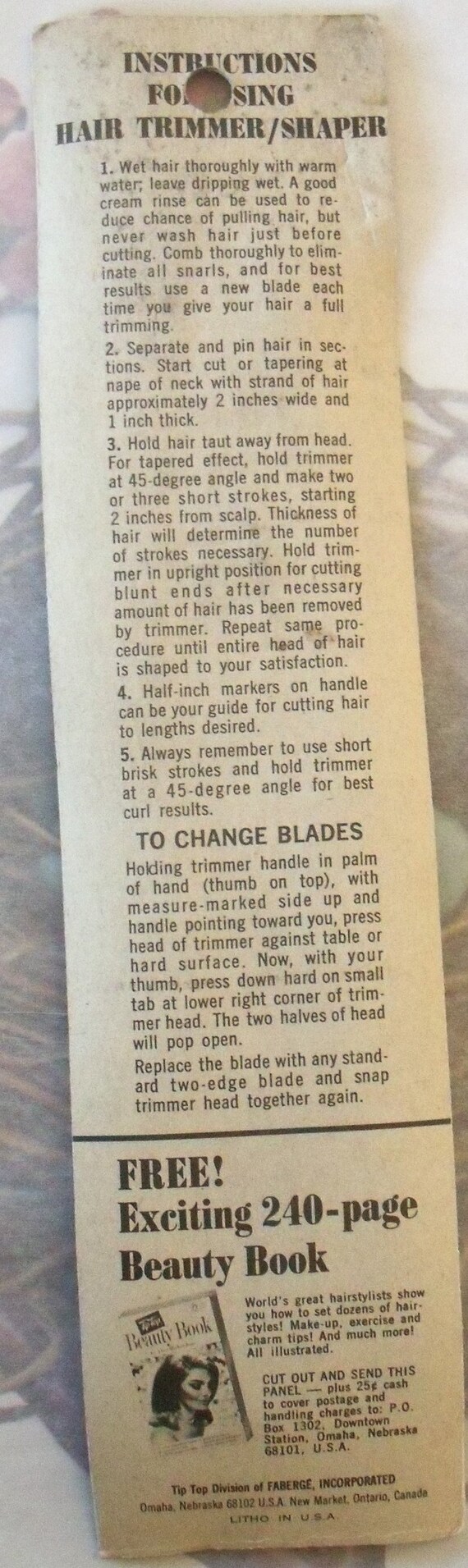 Vintage / Tip-Top / Do It Yourself / Hair Trimmer… - image 3