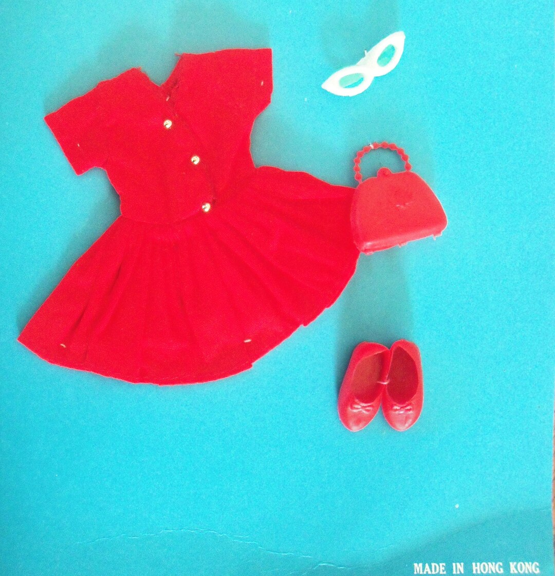 Vintage / Doll Clothing Set / Fashion Doll Size / Made in Hong Etsy