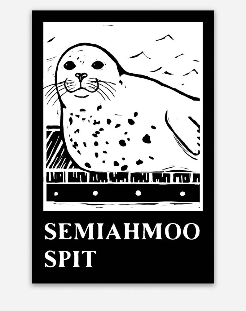 Vinyl Sticker Semiahmoo Spit Washington Free Domestic Shipping image 3