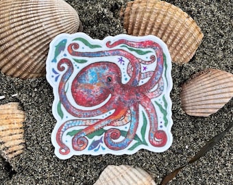 Octopus Vinyl Sticker - Free Domestic Shipping