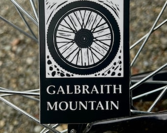 Vinyl Sticker - Galbraith Mountain - Bellingham - WA - Free Domestic Shipping