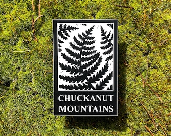 Vinyl Sticker - Chuckanut Mountains - Washington- Free Domestic Shipping