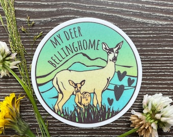 Deer Family Vinyl Sticker - Bellingham Washington