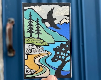 Over the Bay - PNW Landscape - 3.5” Vinyl Sticker