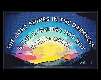 Vinyl Sticker - Light in the Darkness - Free Domestic Shipping