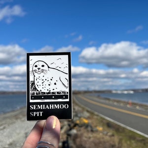 Vinyl Sticker Semiahmoo Spit Washington Free Domestic Shipping image 2