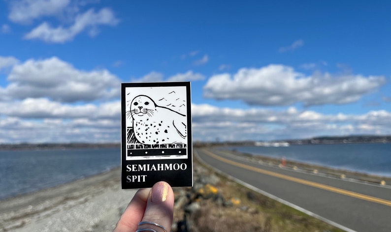 Vinyl Sticker Semiahmoo Spit Washington Free Domestic Shipping image 2