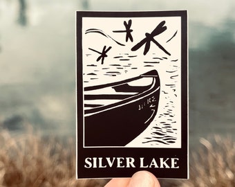 Vinyl Sticker - Silver Lake - Free Domestic Shipping