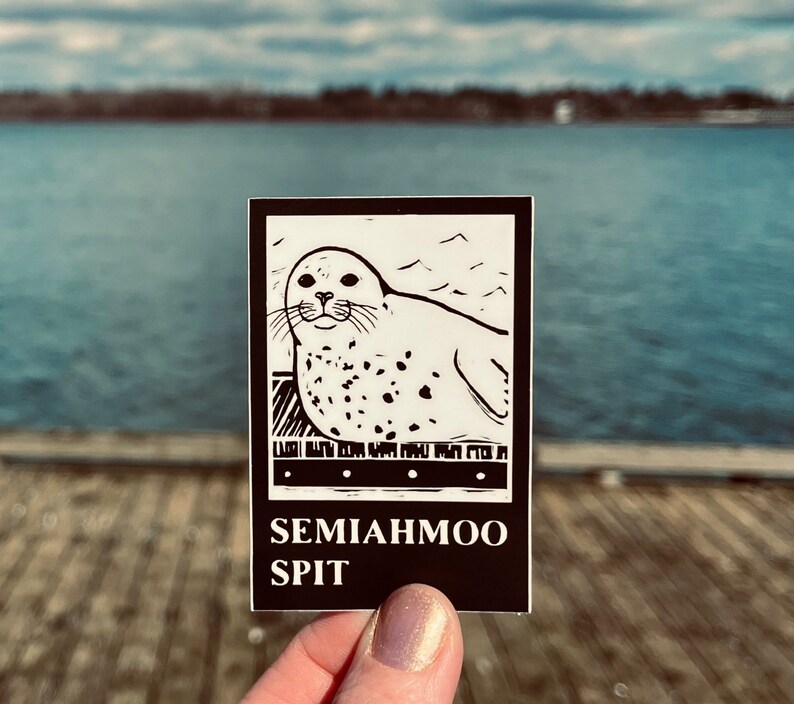 Vinyl Sticker Semiahmoo Spit Washington Free Domestic Shipping image 1