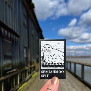 Vinyl Sticker Semiahmoo Spit Washington Free Domestic Shipping image 6