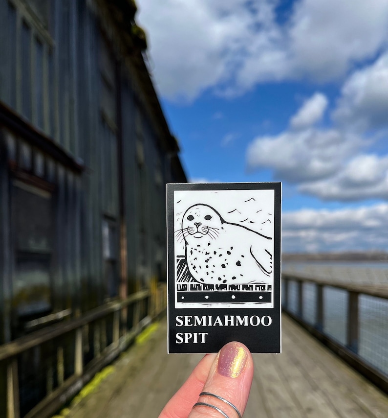 Vinyl Sticker Semiahmoo Spit Washington Free Domestic Shipping image 6