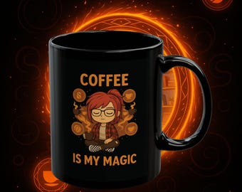 Witchy Coffee Mug: Anime Style, Funny Coffee Lover Gift