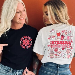 Intensive Care Unit Nurse Shirt, ICU Nurse Valentine&#39;s Day Shirt, Nurse Appreciation Gift, Cute ICU Nurse Tshirt, Valentine&#39;s Day Nurse Gift