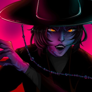 K-Pop Demon Hunters Romance Fanart Print