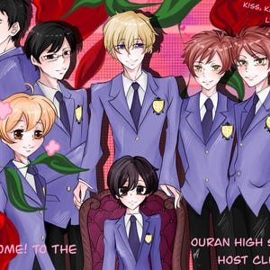 Ouran High School Host Club Fanart Print