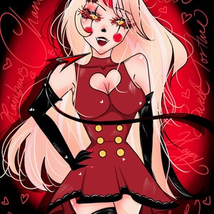 Hazbin Hotel Charlie Fanart Druck