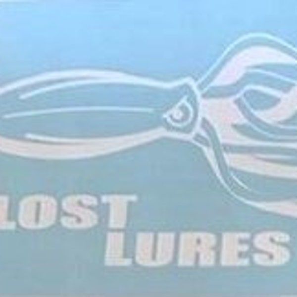 Fishing Decal Lost Lures Club  Original Vinyl