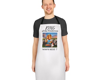 King Of The Ponderosa grappig schort cadeau voor papa