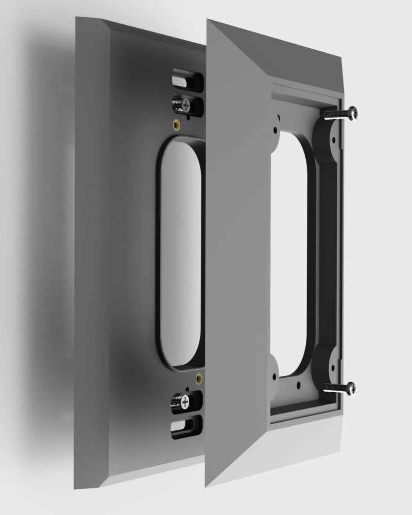 thumbnail image 2 of Hidden River Lab Adapter Plate For Ring ELITE Doorbell - Fits Nutone & M&S Intercoms (Hidden Screws) 2 of 4
