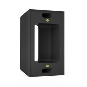 Ring Video Doorbell Elite 35-degree Side-Angle Mount — Flat Surface or Standard 1-Gang Box — Hidden River Lab Genuine Bracket