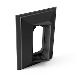 Adapter Plate (25º) for Ring Wired Doorbell Pro (Pro 2) — 6.5"×4.75" Nutone/M&S Intercom Retrofit Cover, Hidden Screws — Hidden River Lab