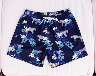 Luxury Men's Swim Shorts - Le Jaguar Style | French Elegance by Verte Vallee