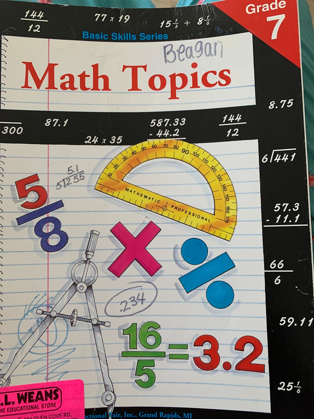 Basic Skills Series Math Topics - Etsy