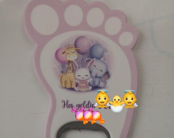 Adorable Foot-Shaped Bottle Opener for Baby Shower, Birthdays, Newborn Gifts, and Welcome Baby Celebrations