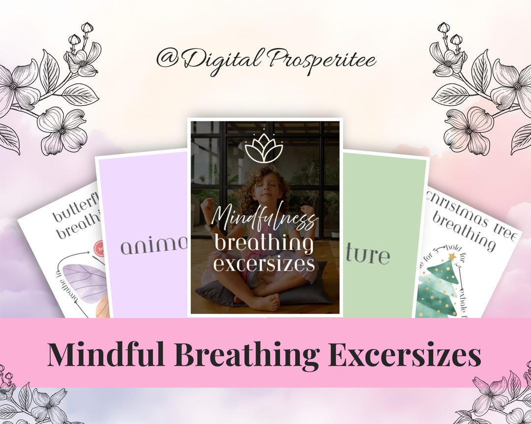 Mindful Breathing Cards: Kids Calm Down Tools (printable Cards) - Etsy