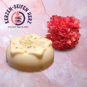 Goat&#39;s milk soap with rose petals – handmade, nourishing & romantic | Natural soap in various shapes