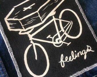 Chad Eaton- FEELINGS- "PEDAL" canvas jacket patch