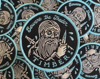 Chad Eaton-TIMBER!- "TRADER" iron-on patch