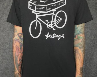 Chad Eaton- FEELINGS- "PEDAL" on black t-shirt